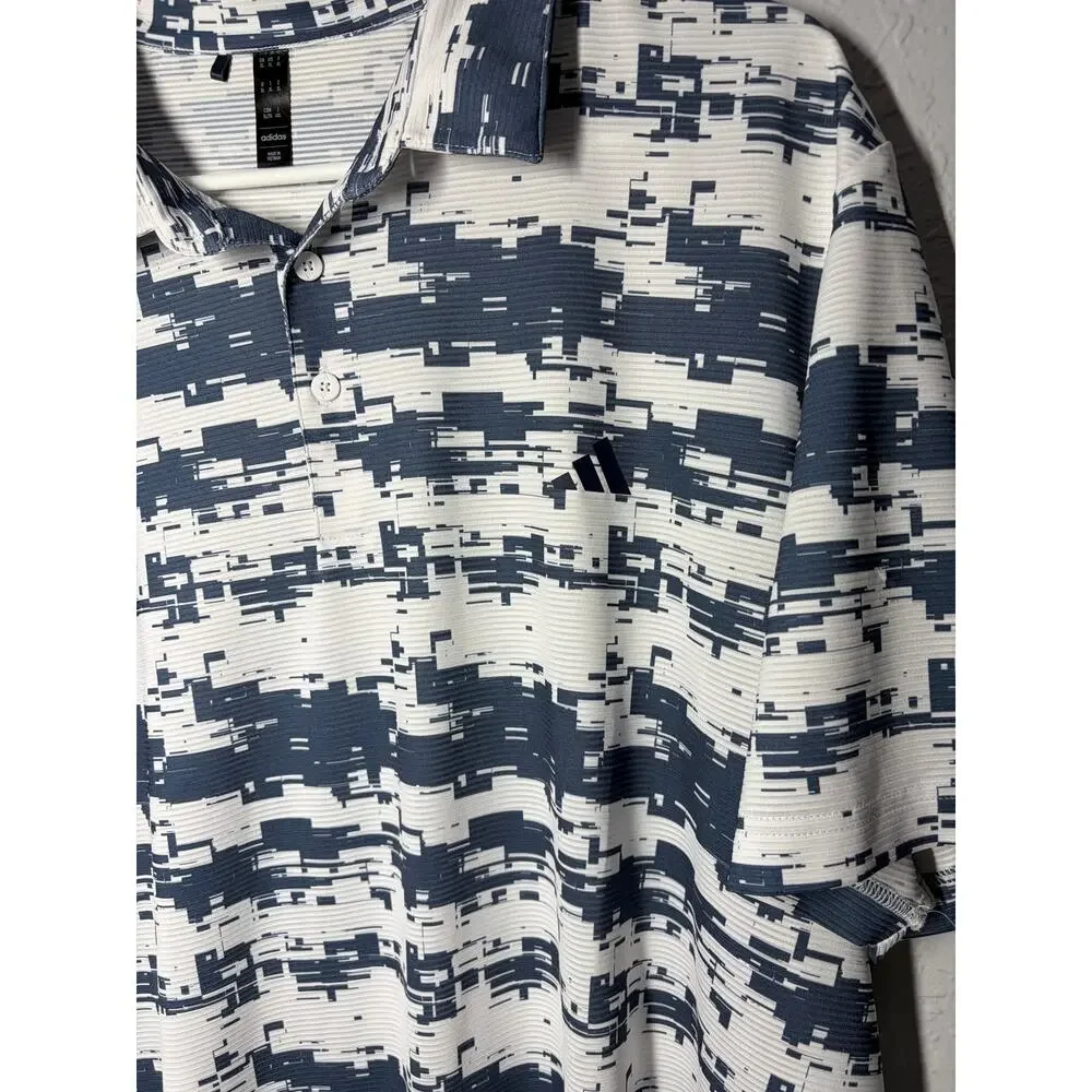 Adidas Ultimate 365 Heat Ready Stripe Men's Polo Sz XL